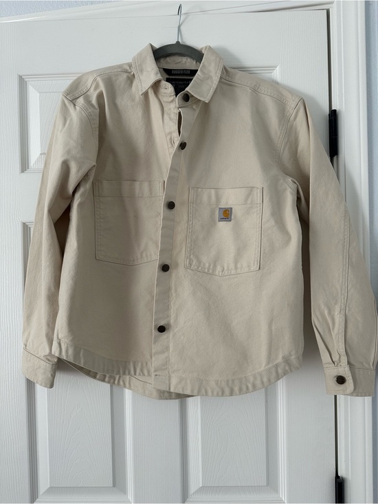 Carhartt Jackets & Blazers - Carhartt Rugged Flex Cream and Black Label Loose-Fit Shirt (99% Cotton)